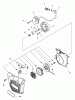 Echo CS-4400 - Chainsaw, S/N: 101001 - 999999 (Type 1E) Ersatzteile Starter Assembly