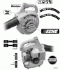 Echo PB-200 - Hand Held Blower, S/N: P06013001001 - P06013999999 Ersatzteile Labels