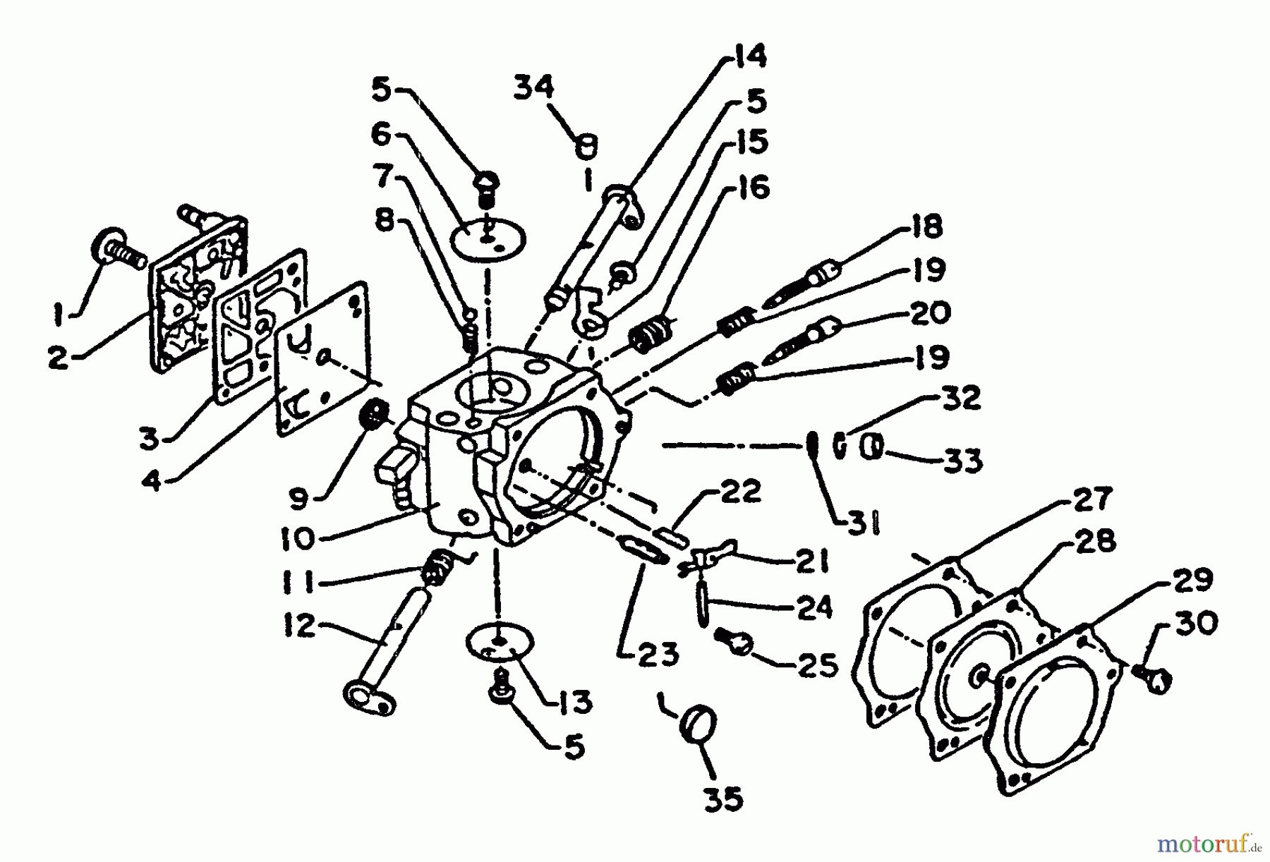 Echo Sägen, Kettensägen CS-4500 - Echo Chainsaw Carburetor