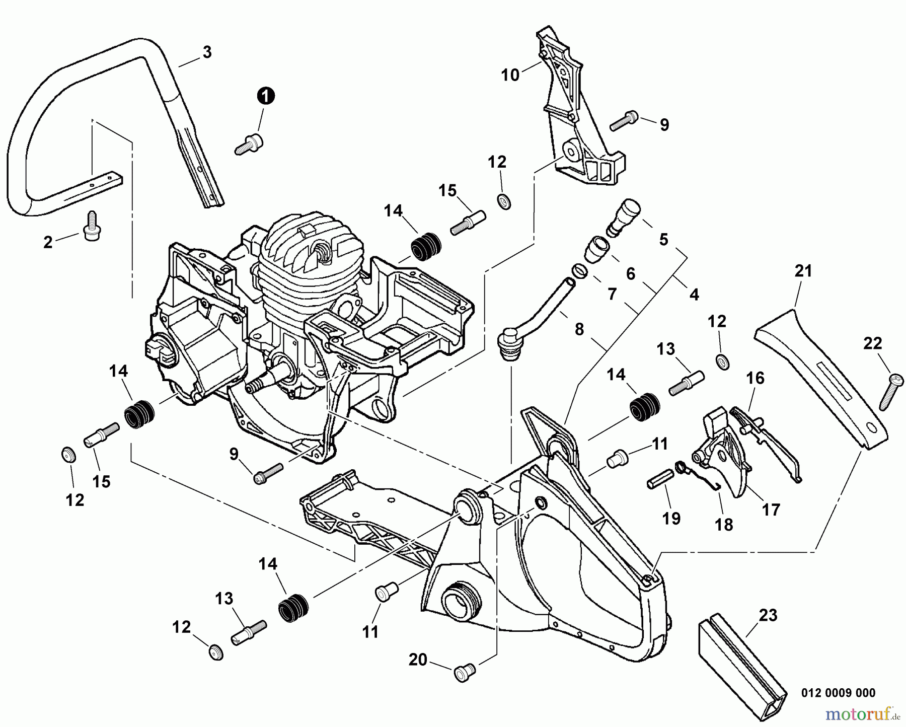 Echo Sägen, Kettensägen CS-450P - Echo Chainsaw, Handles, Throttle Control