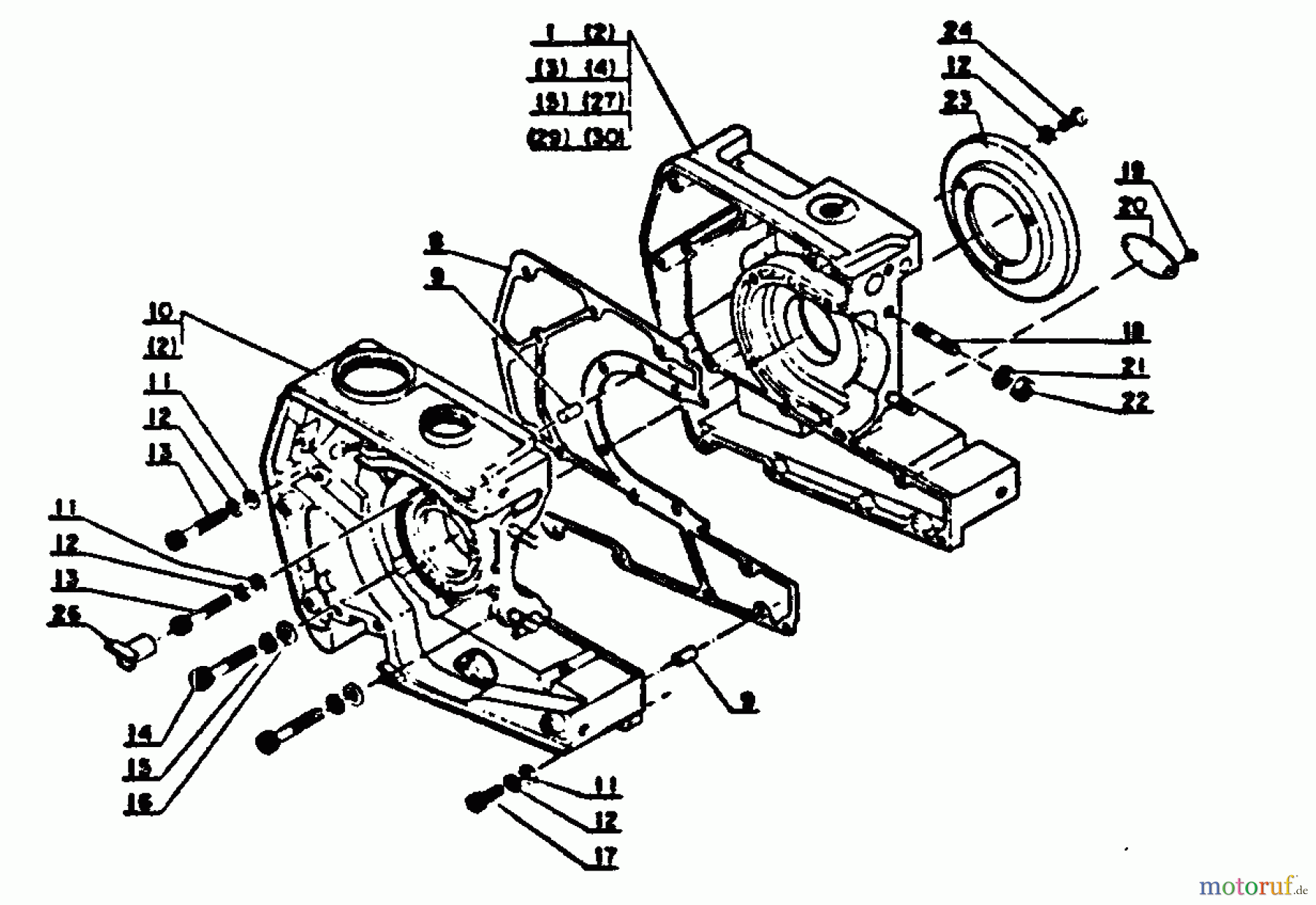 Echo Sägen, Kettensägen CS-451VL - Echo Chainsaw Crankcase