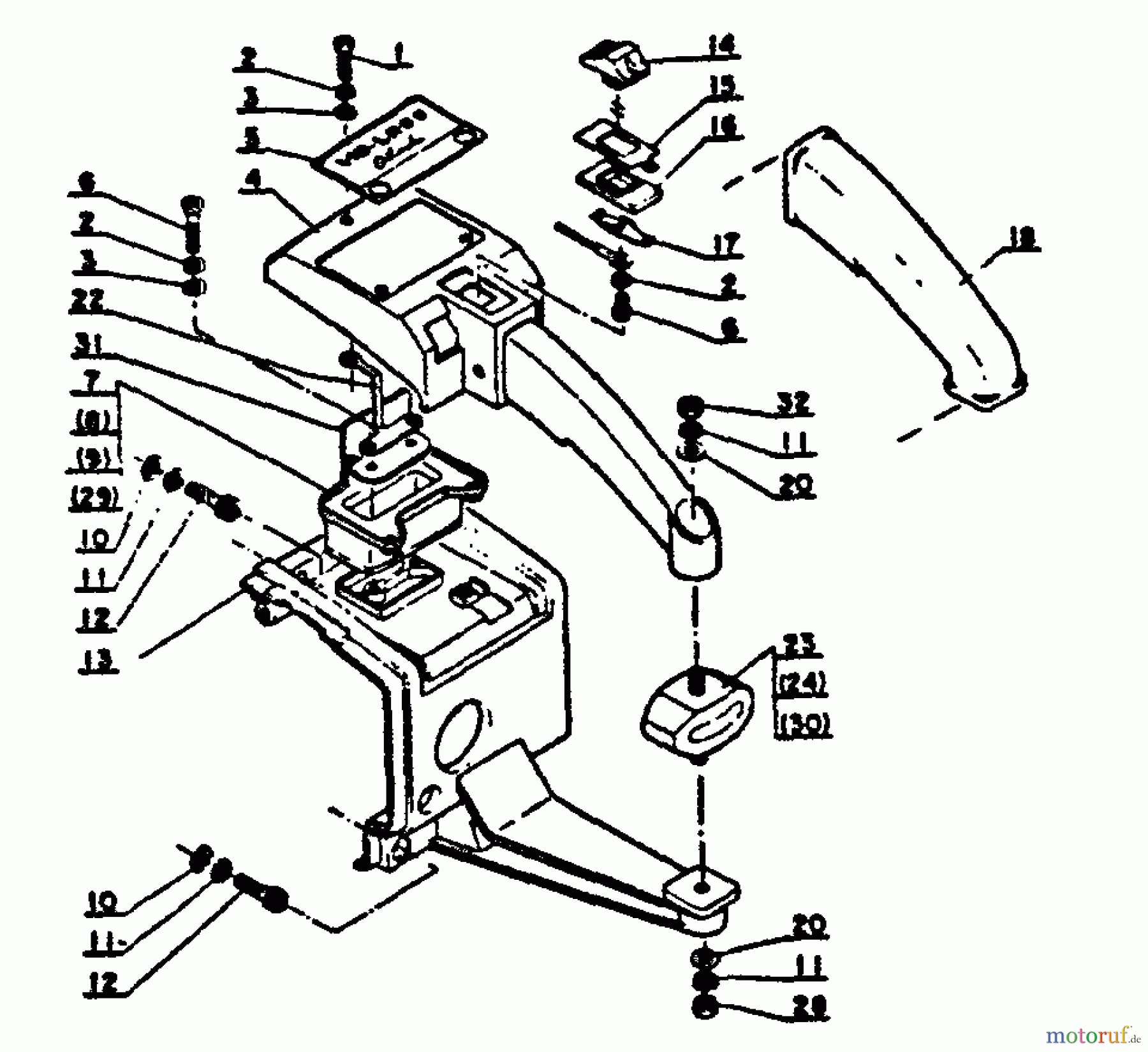 Echo Sägen, Kettensägen CS-451VL - Echo Chainsaw Right Handle