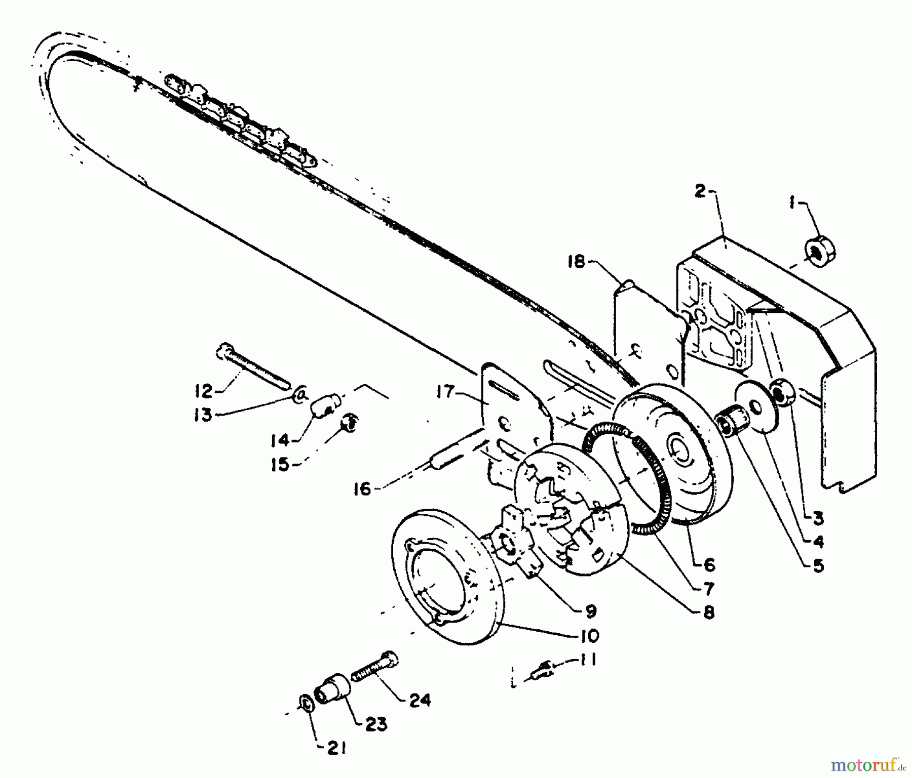 Echo Sägen, Kettensägen CS-452VL - Echo Chainsaw Clutch