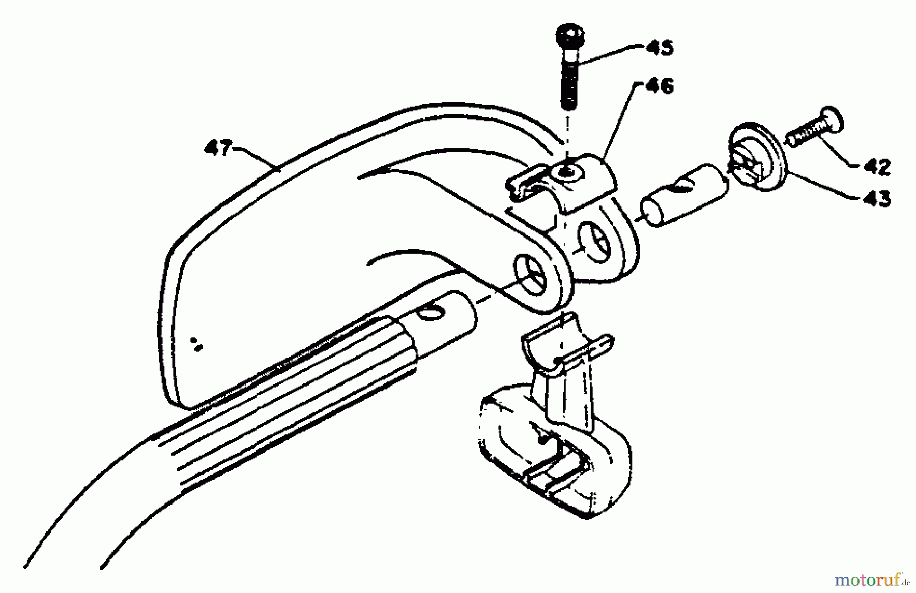 Echo Sägen, Kettensägen CS-452VL - Echo Chainsaw Hand Guard S/N: 023442 - 999999
