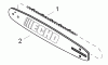 Echo CS-500P - Chainsaw, S/N: C19312001001 - C19312999999 Ersatzteile Saw Chain, Guide Bar