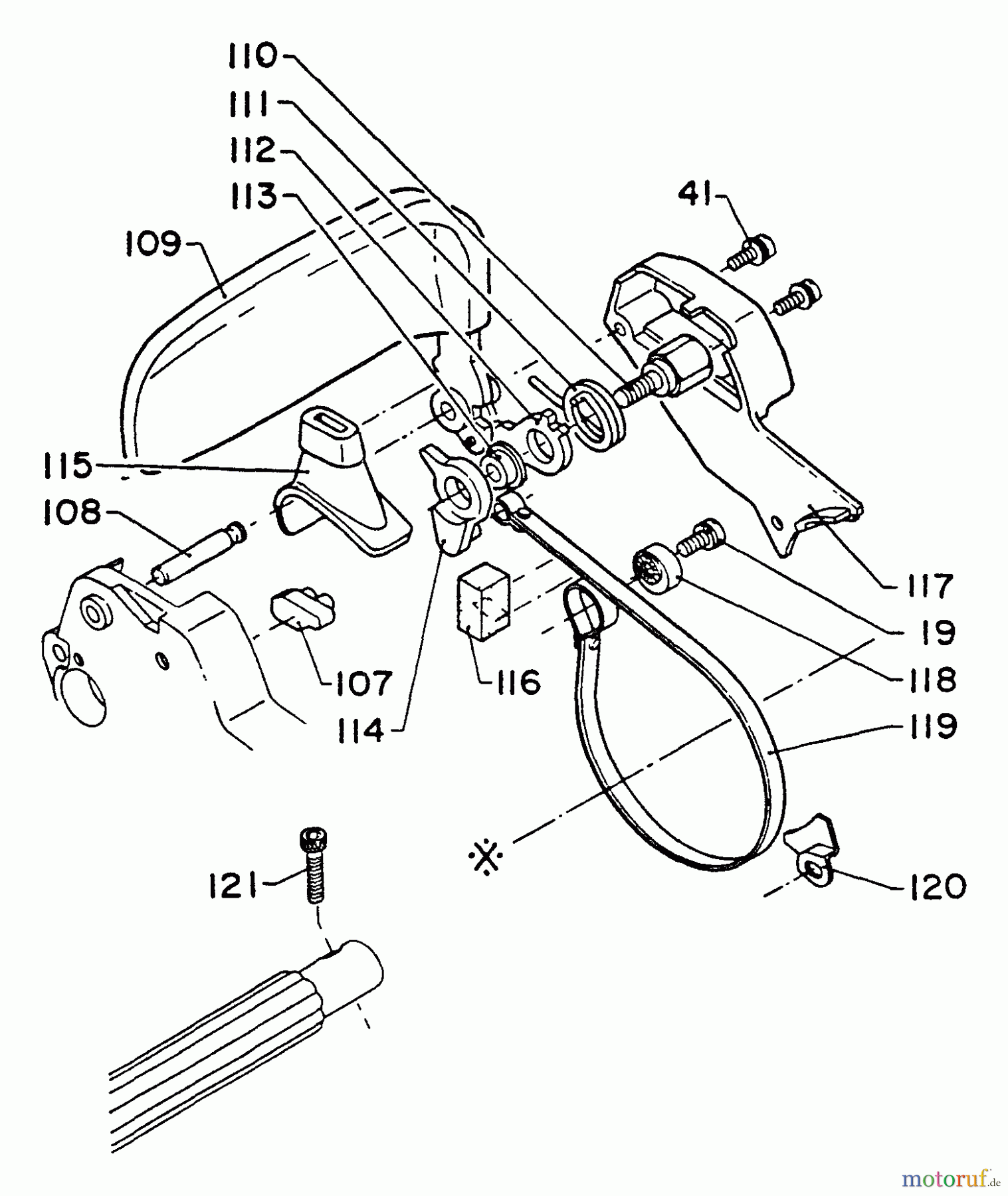 Echo Sägen, Kettensägen CS-500VL - Echo Chainsaw, S/N: 049001 - 999999 Chain Brake