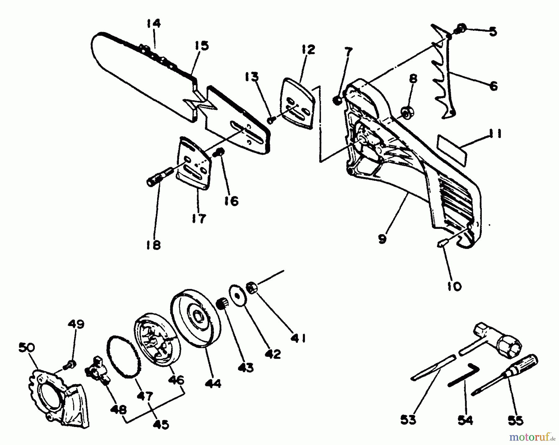  Echo Sägen, Kettensägen CS-510EVL - Echo Chainsaw Clutch, Cutting Attachment, Tools