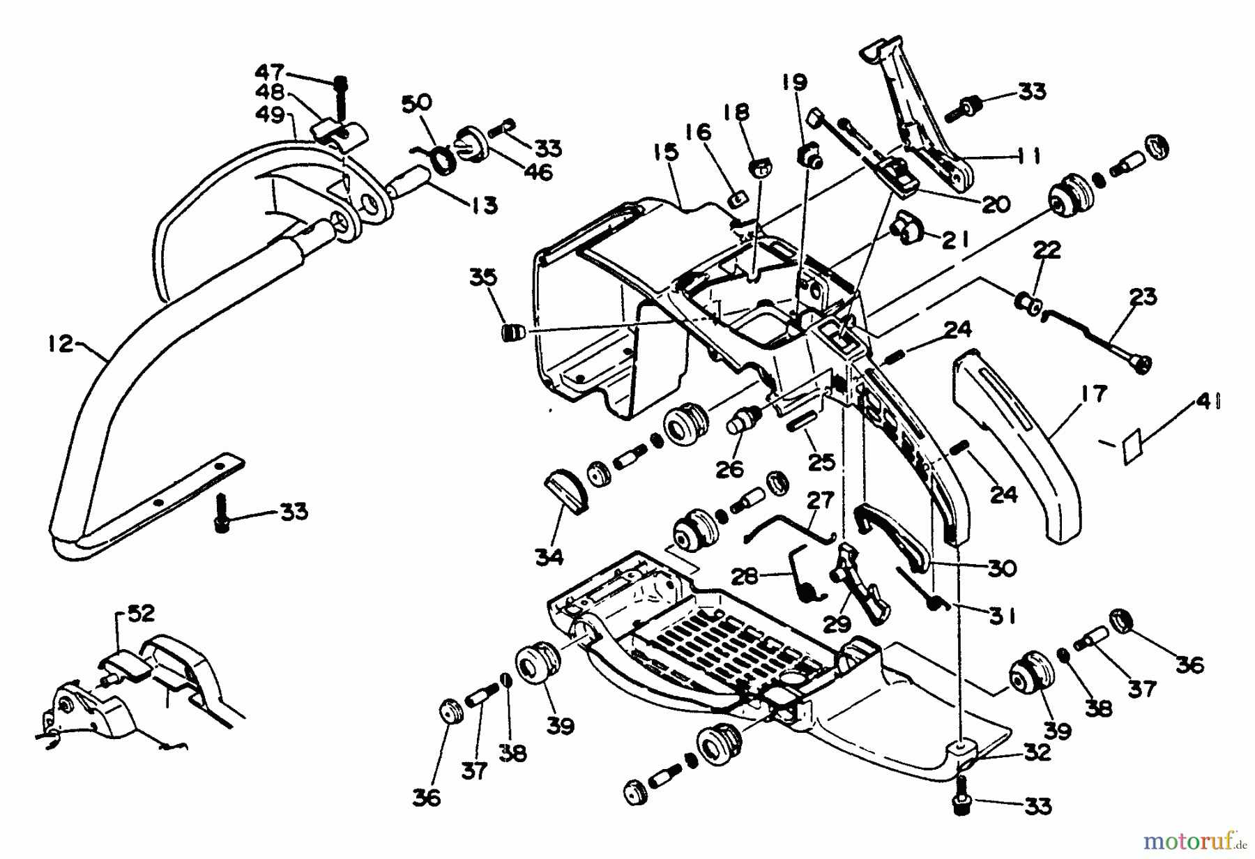 Echo Sägen, Kettensägen CS-510EVL - Echo Chainsaw Handles