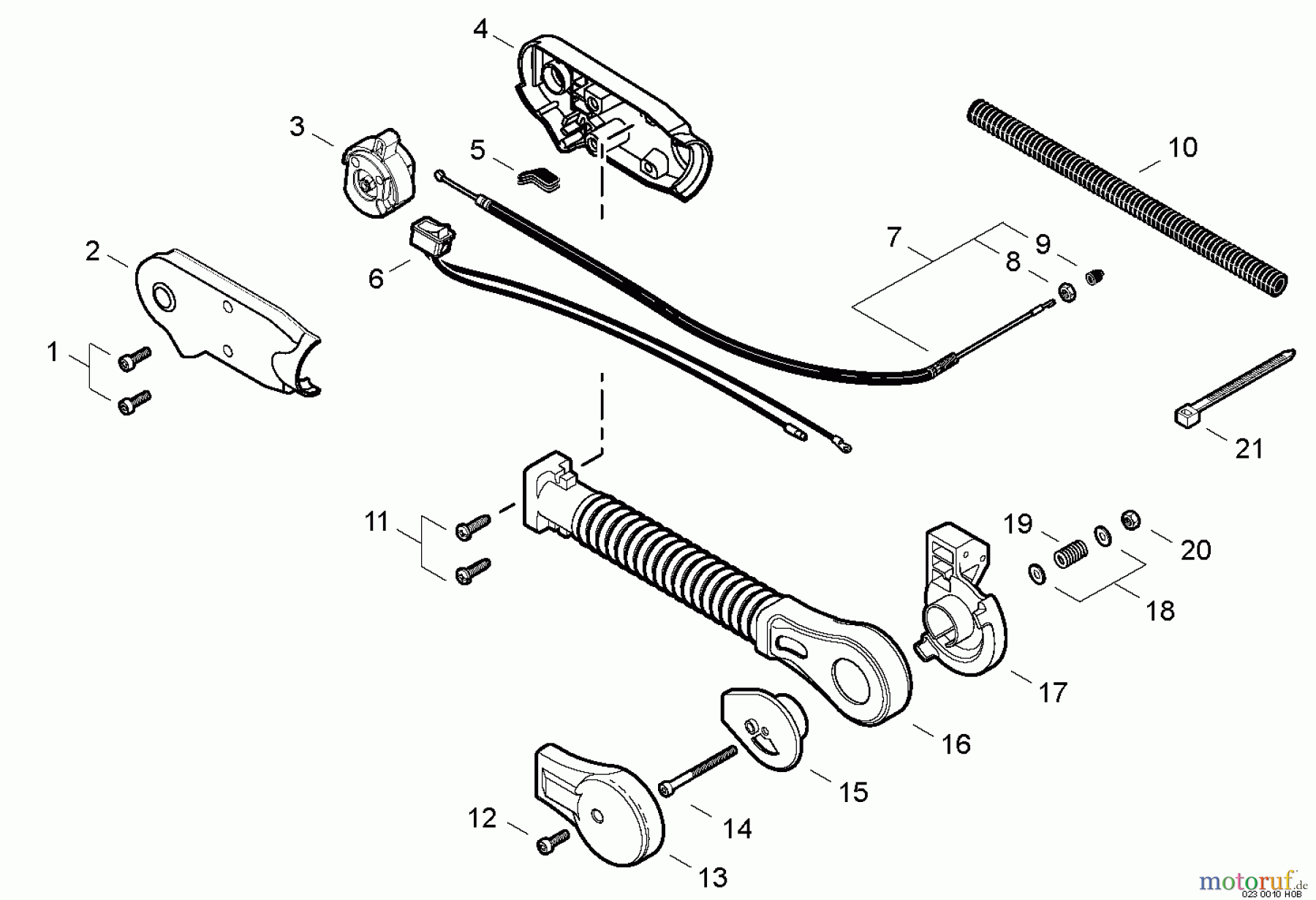 Echo Zubehör / Bläser / Sauger / Häcksler 900111 - Echo Hip Mount Throttle Kit 900111 Hip Throttle Kit
