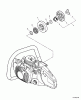 Echo CS-530 - Chainsaw, S/N: C02803001001 - C02803999999 Ersatzteile Clutch