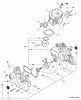 Echo CS-550P - Chainsaw, S/N: C10712001001 - C10712999999 Ersatzteile Engine, Crankcase