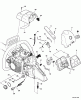 Echo CS-550P - Chainsaw, S/N: C10712001001 - C10712999999 Ersatzteile Intake, Throttle Control, Fuel System