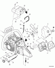 Echo CS-600P - Chainsaw, S/N: C03603001001 - C03603999999 Ersatzteile Intake, Throttle Control, Fuel System