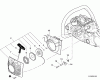Echo CS-600P - Chainsaw, S/N: C22413001001 - C22413999999 Ersatzteile Starter