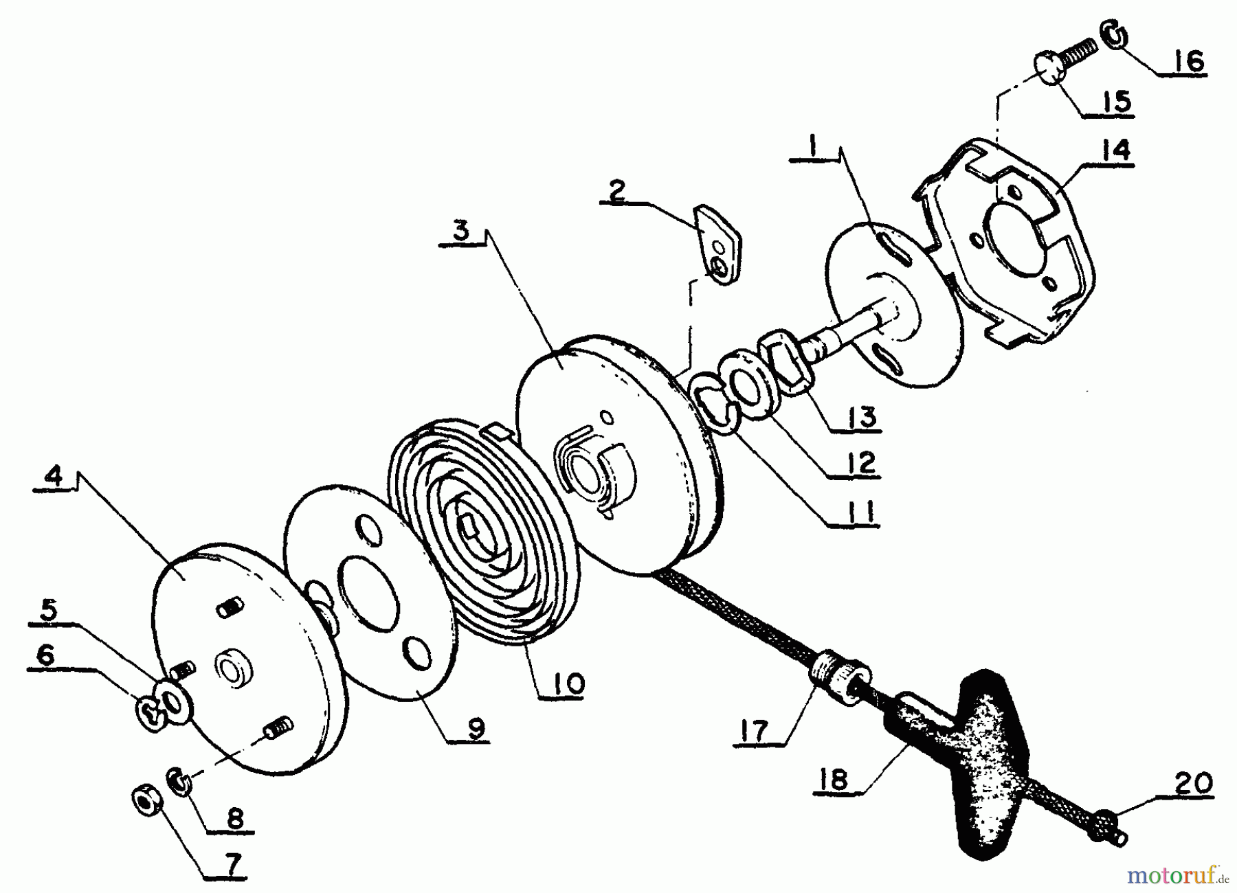  Echo Sägen, Kettensägen CS-60S - Echo Chainsaw, S/N: 0059501 - 999999 Starter