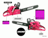 Echo CS-620P - Chainsaw, Ersatzteile Labels