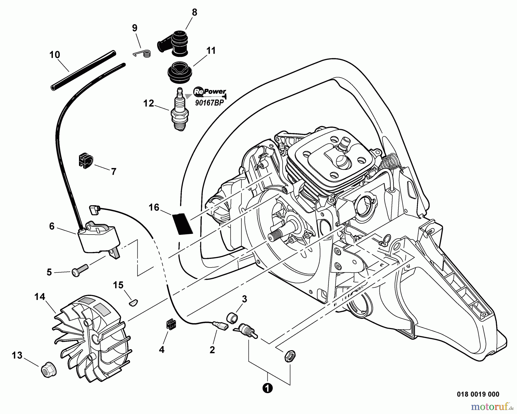Echo Sägen, Kettensägen CS-620P - Echo Chainsaw, Ignition