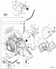 Echo CS-600P - Chainsaw, S/N: C22413001001 - C22413999999 Ersatzteile Intake, Throttle Control, Fuel System