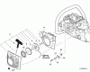 Echo CS-590 - Chainsaw, Ersatzteile Starter