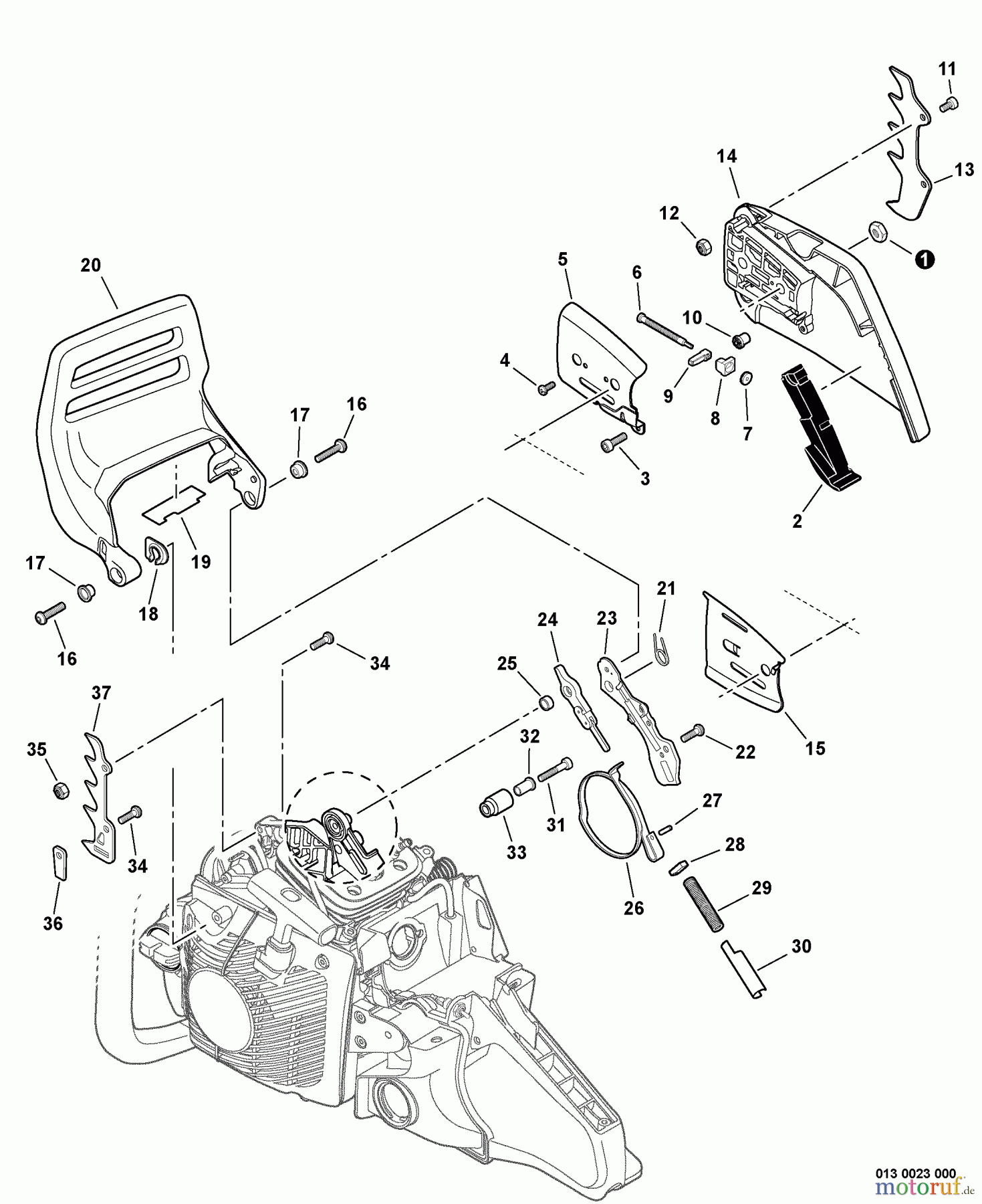 Echo Sägen, Kettensägen CS-620P - Echo Chainsaw, Chain Brake
