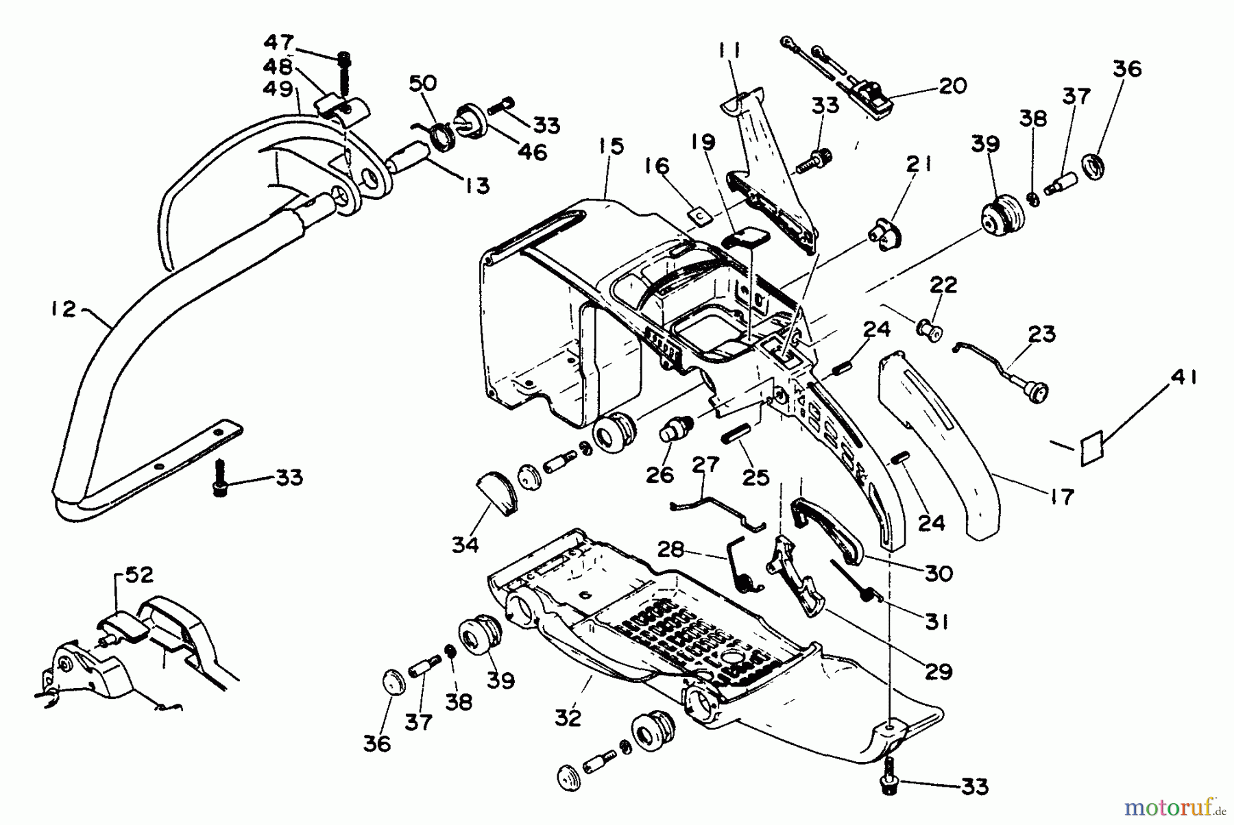 Echo Sägen, Kettensägen CS-660EVL - Echo Chainsaw Handles