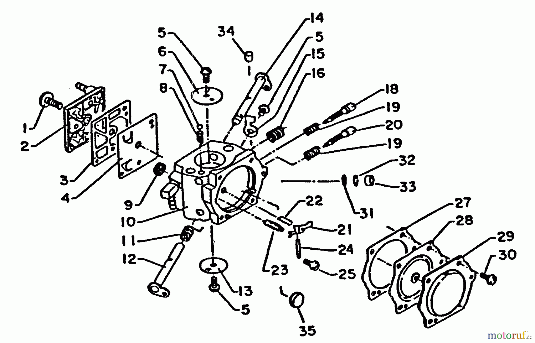Echo Sägen, Kettensägen CS-6700 - Echo Chainsaw Carburetor