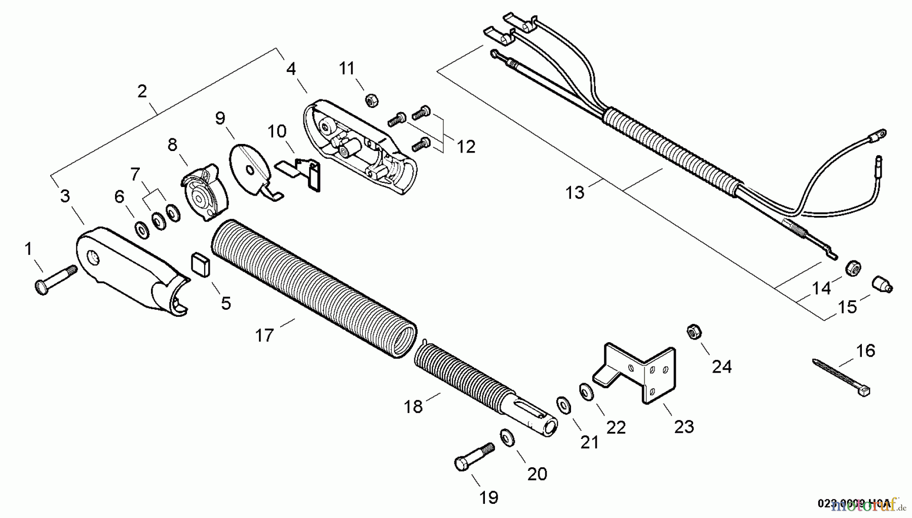 Echo Zubehör / Bläser / Sauger / Häcksler 900113 - Echo Hip Mount Throttle Kit 900113 Hip Throttle Kit