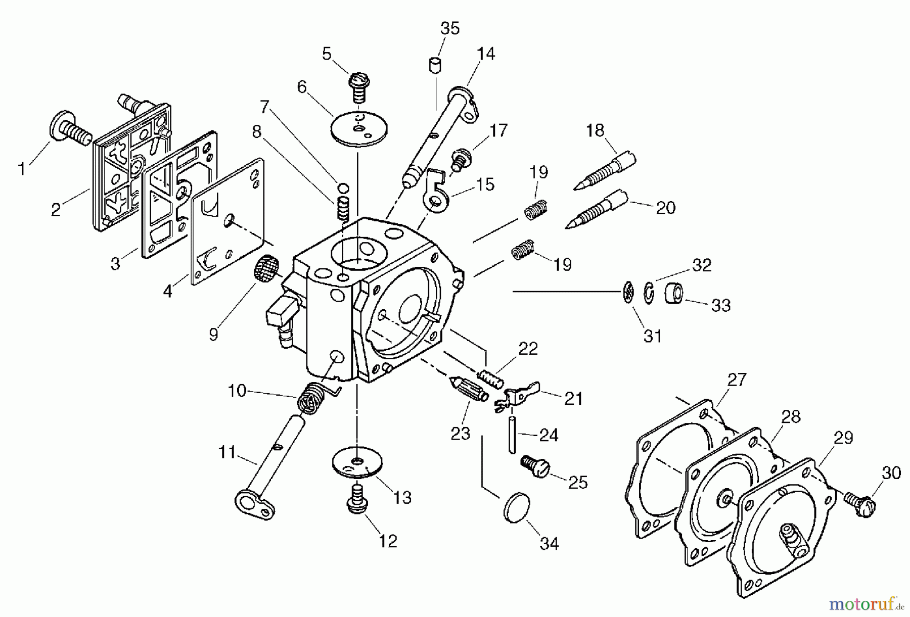 Echo Sägen, Kettensägen CS-6701 - Echo Chainsaw Carburetor