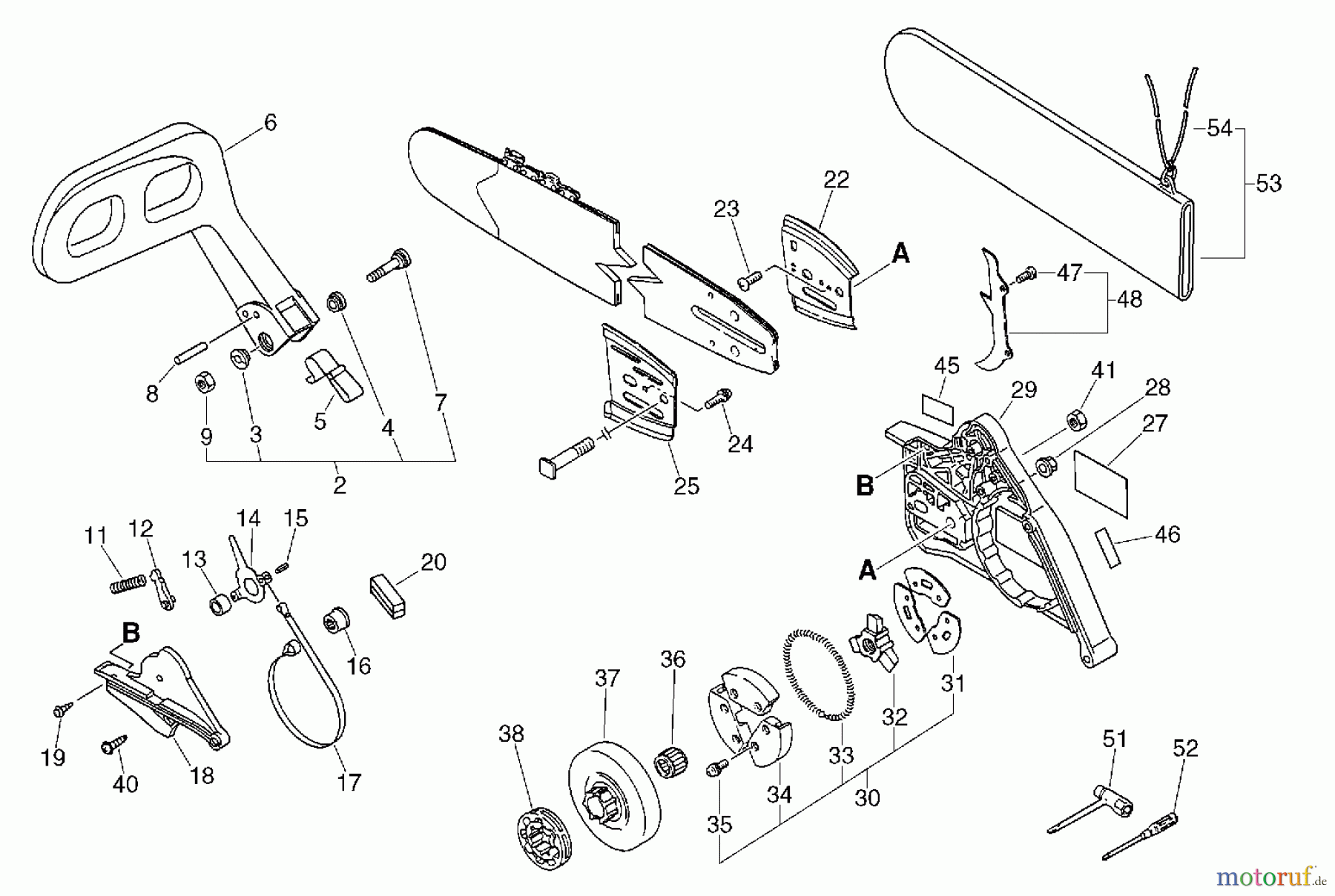 Echo Sägen, Kettensägen CS-6701 - Echo Chainsaw Clutch, Sprocket