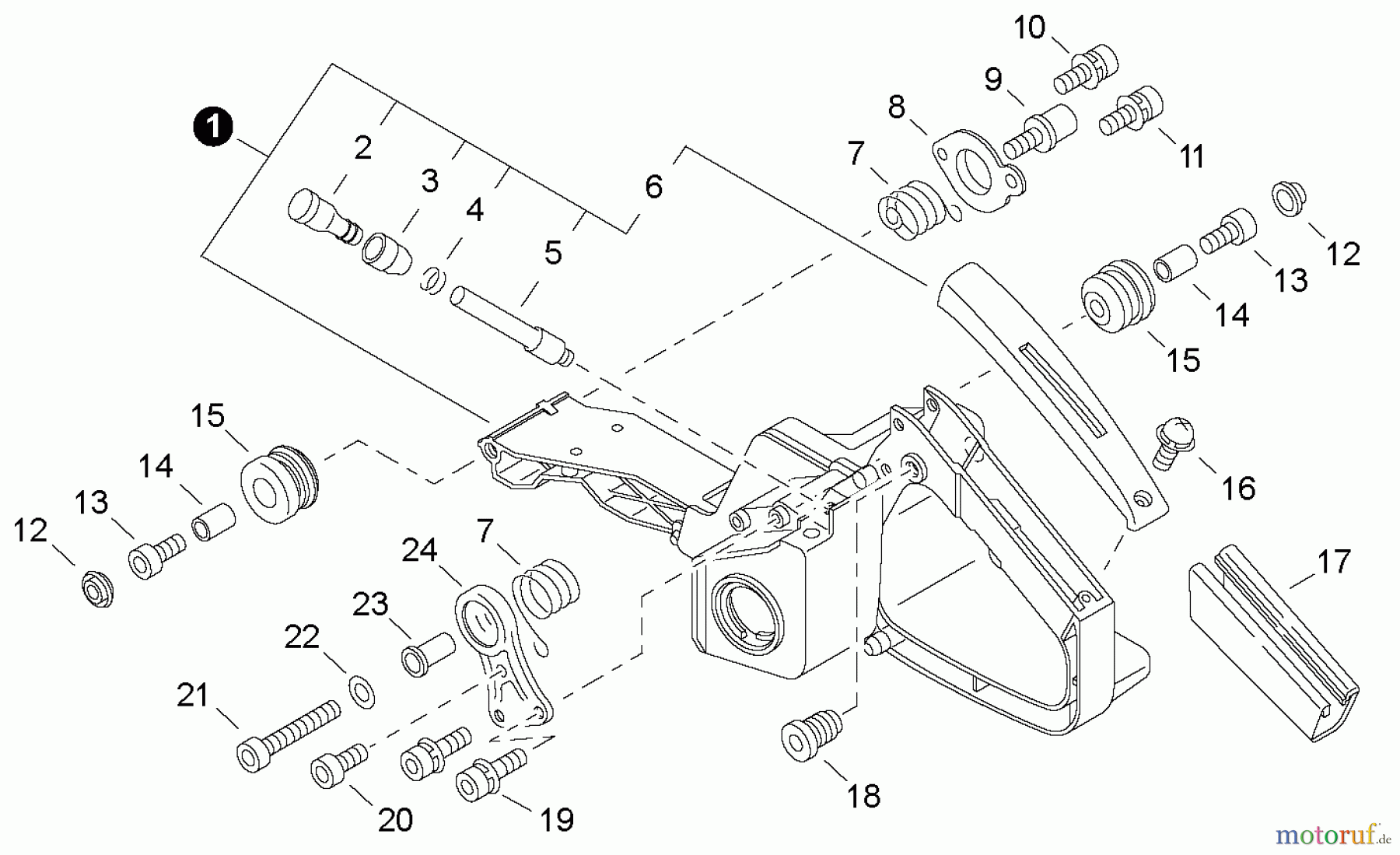 Echo Sägen, Kettensägen CS-680S - Echo Chainsaw, Rear Handle