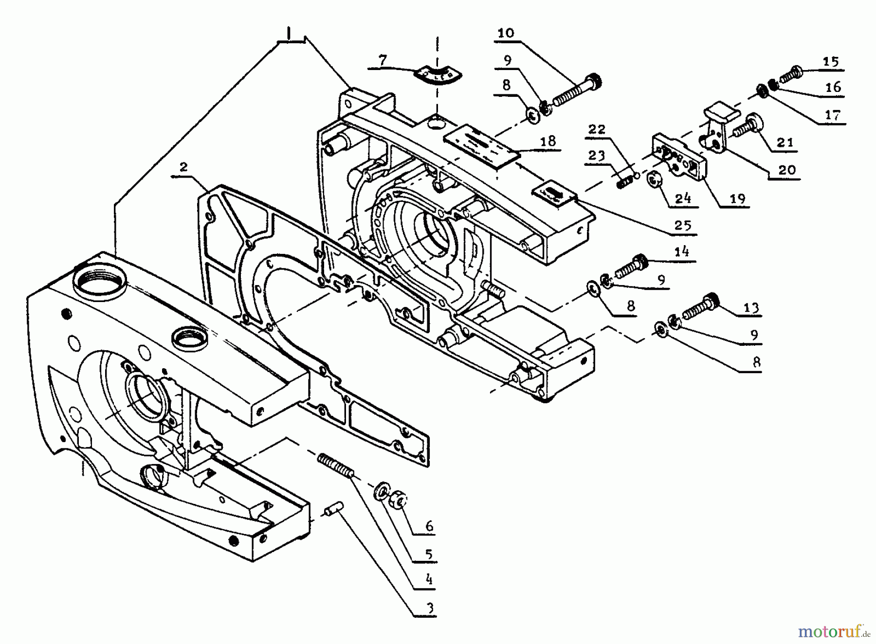 Echo Sägen, Kettensägen CS-701SVL - Echo Chainsaw Crankcase