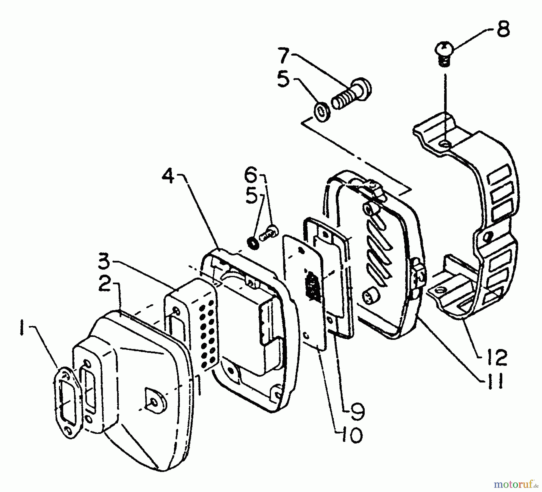  Echo Sägen, Kettensägen CS-750EVL - Echo Chainsaw Exhaust, Spark Arrestor