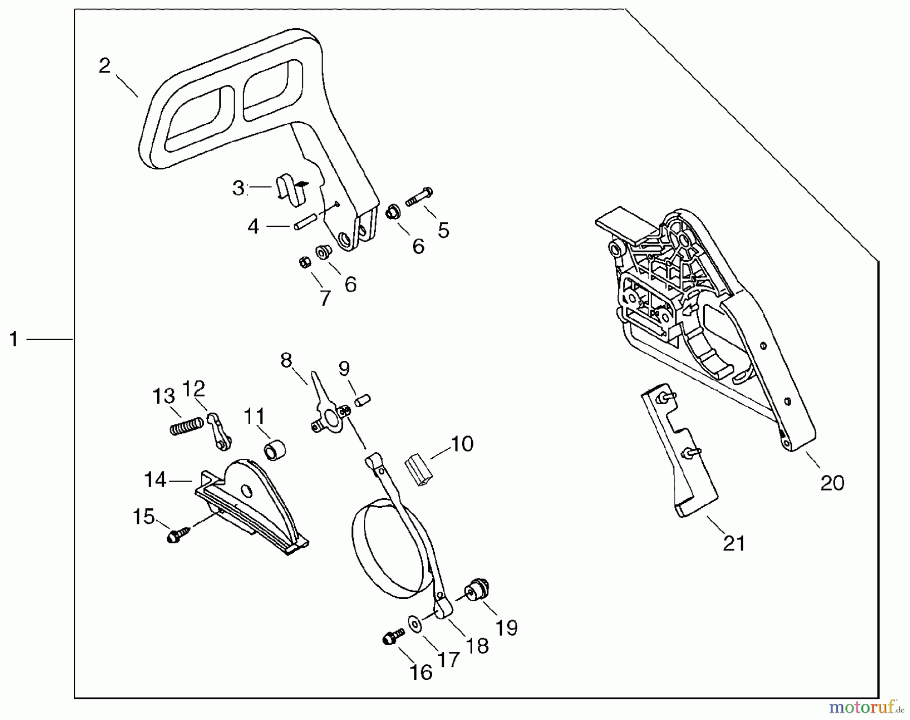 Echo Sägen, Kettensägen CS-8002 - Echo Chainsaw Chain Brake Asy