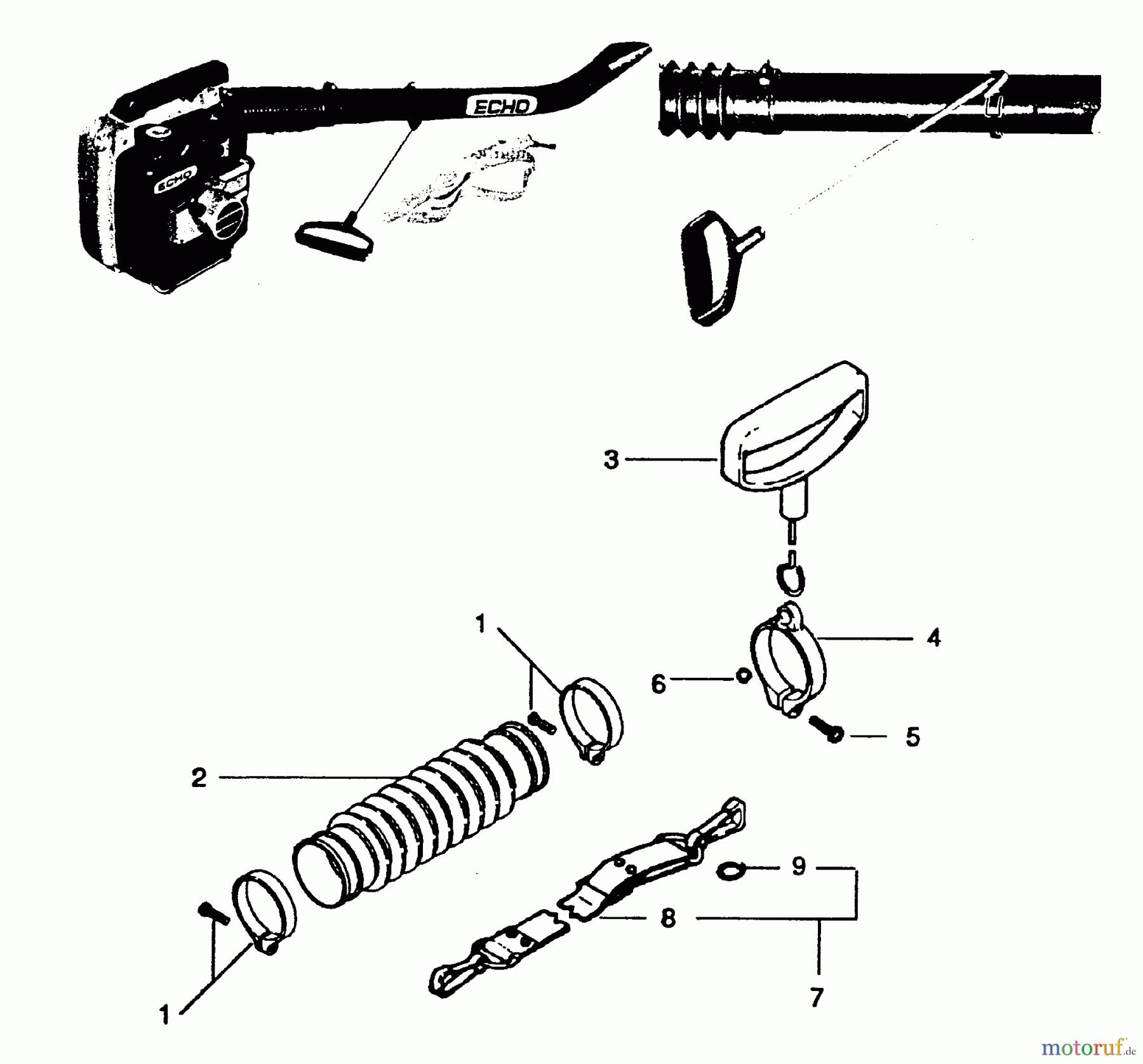 Echo Bläser / Sauger / Häcksler / Mulchgeräte PB-210E - Echo Hand Held Blower (Type 1) Flex Pipe Option PB-210E