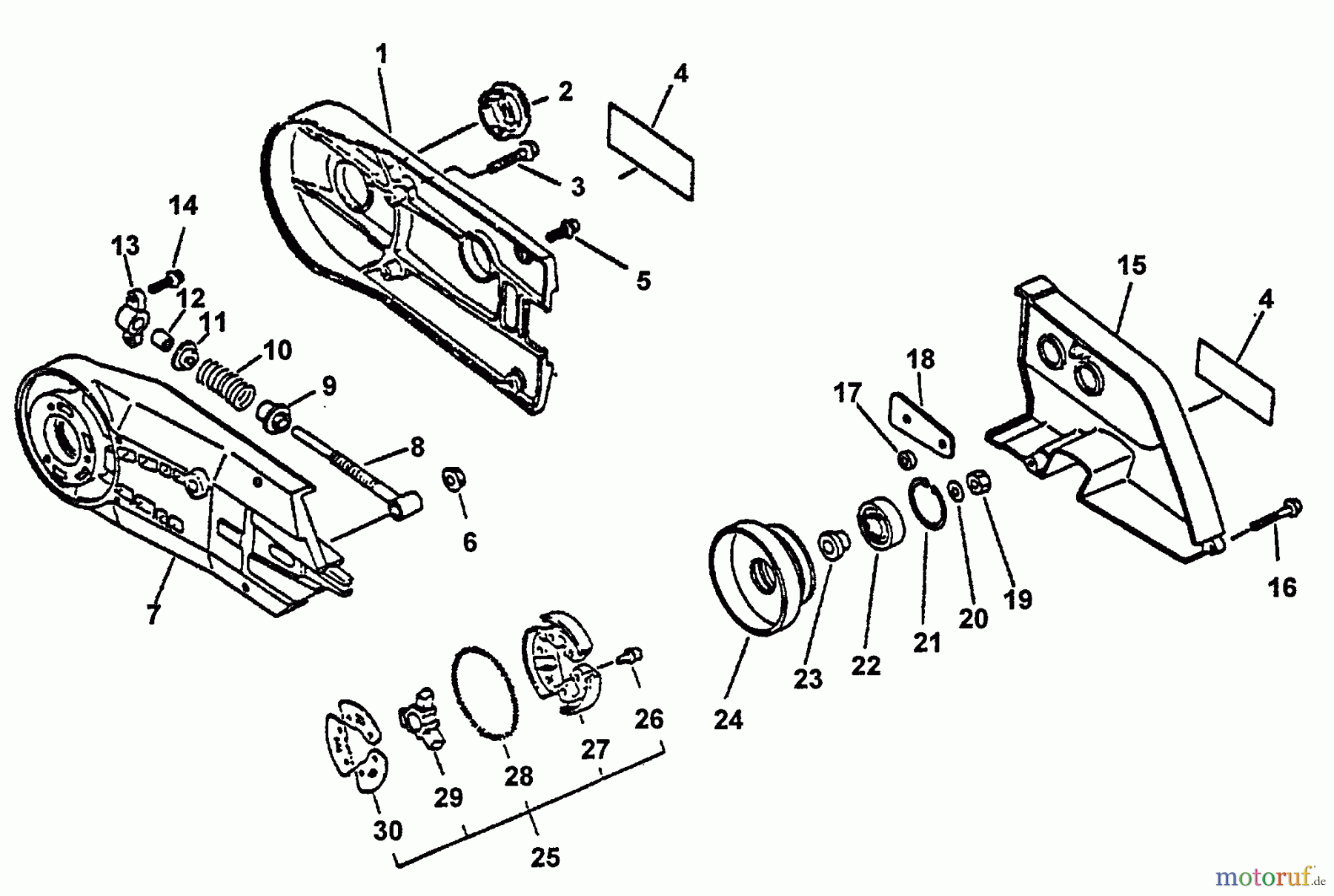 Echo Trennsägen CSG-6700 - Echo Cut-Off Saw, S/N: 002601 - 005530 Clutch, Cutting Arm