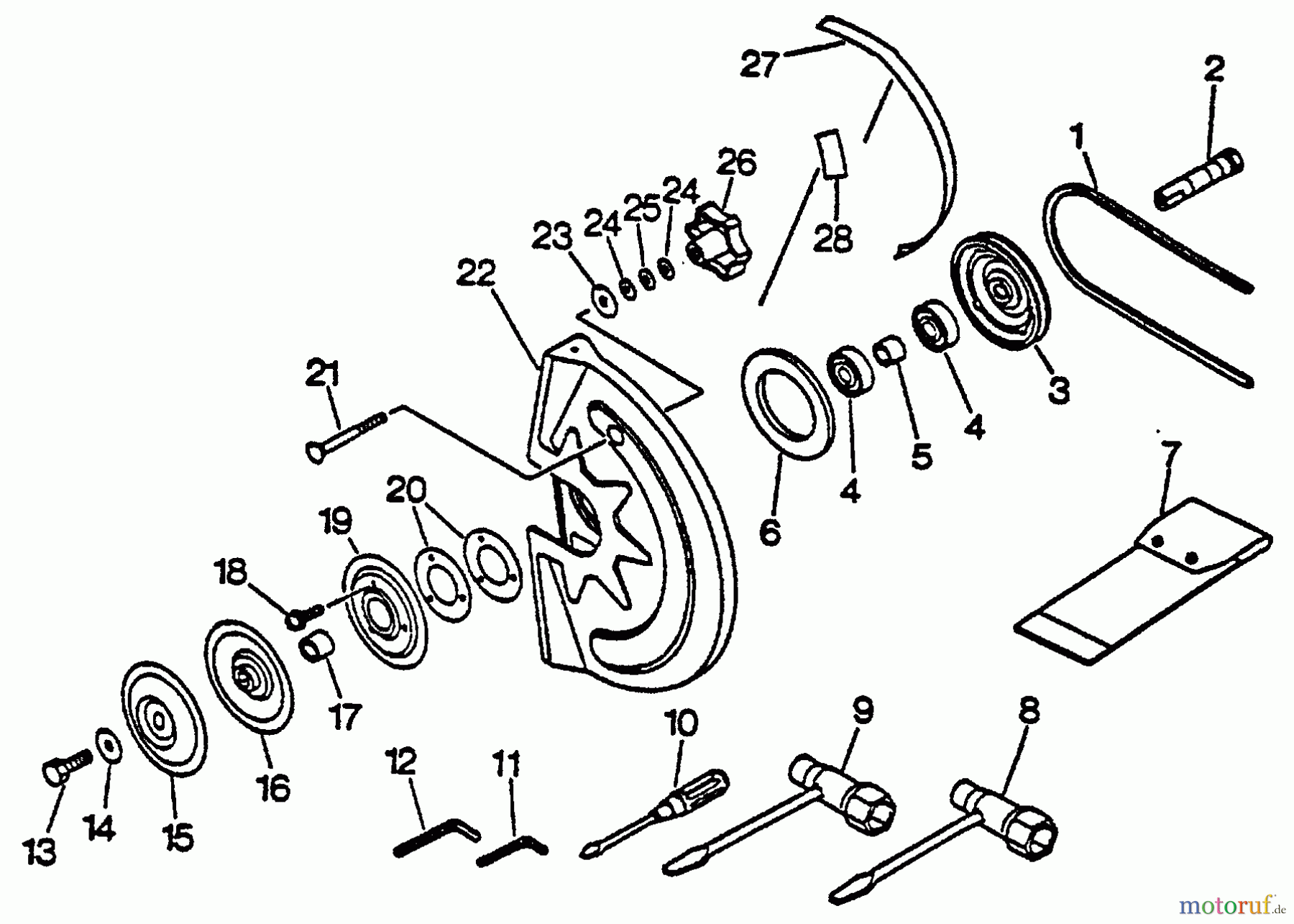 Echo Trennsägen CSG-6700 - Echo Cut-Off Saw, S/N: 002601 - 005530 Cutting Attachment, Tools