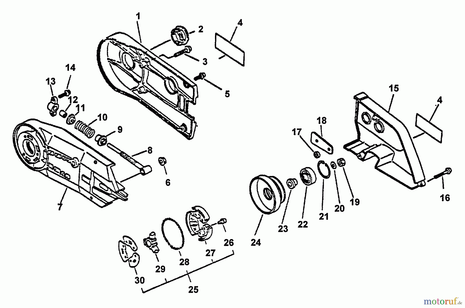 Echo Trennsägen CSG-6700 - Echo Cut-Off Saw, S/N: 005531 - 999999 Clutch, Cutting Arm