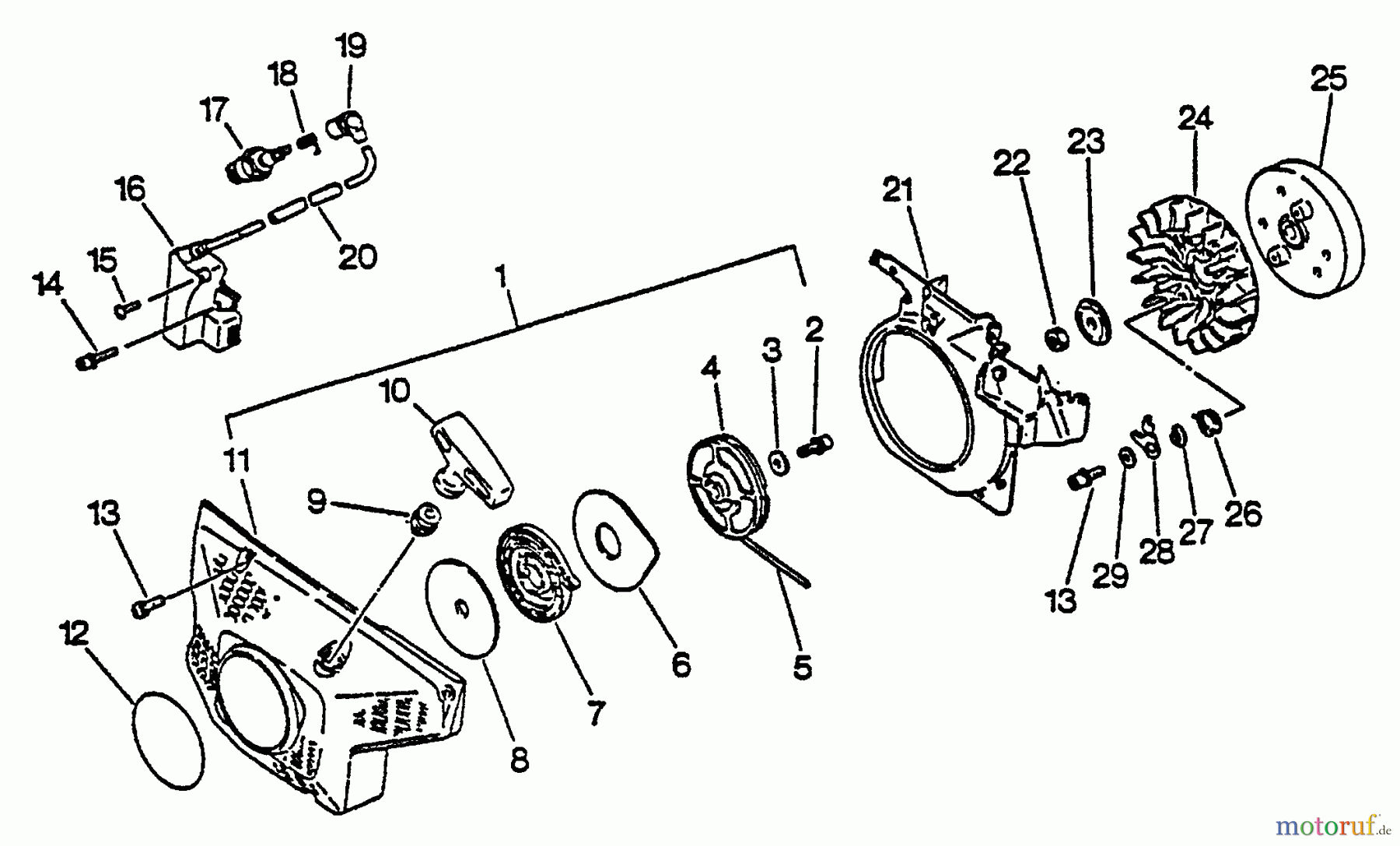 Echo Trennsägen CSG-6700 - Echo Cut-Off Saw, S/N: 005531 - 999999 Ignition, Starter