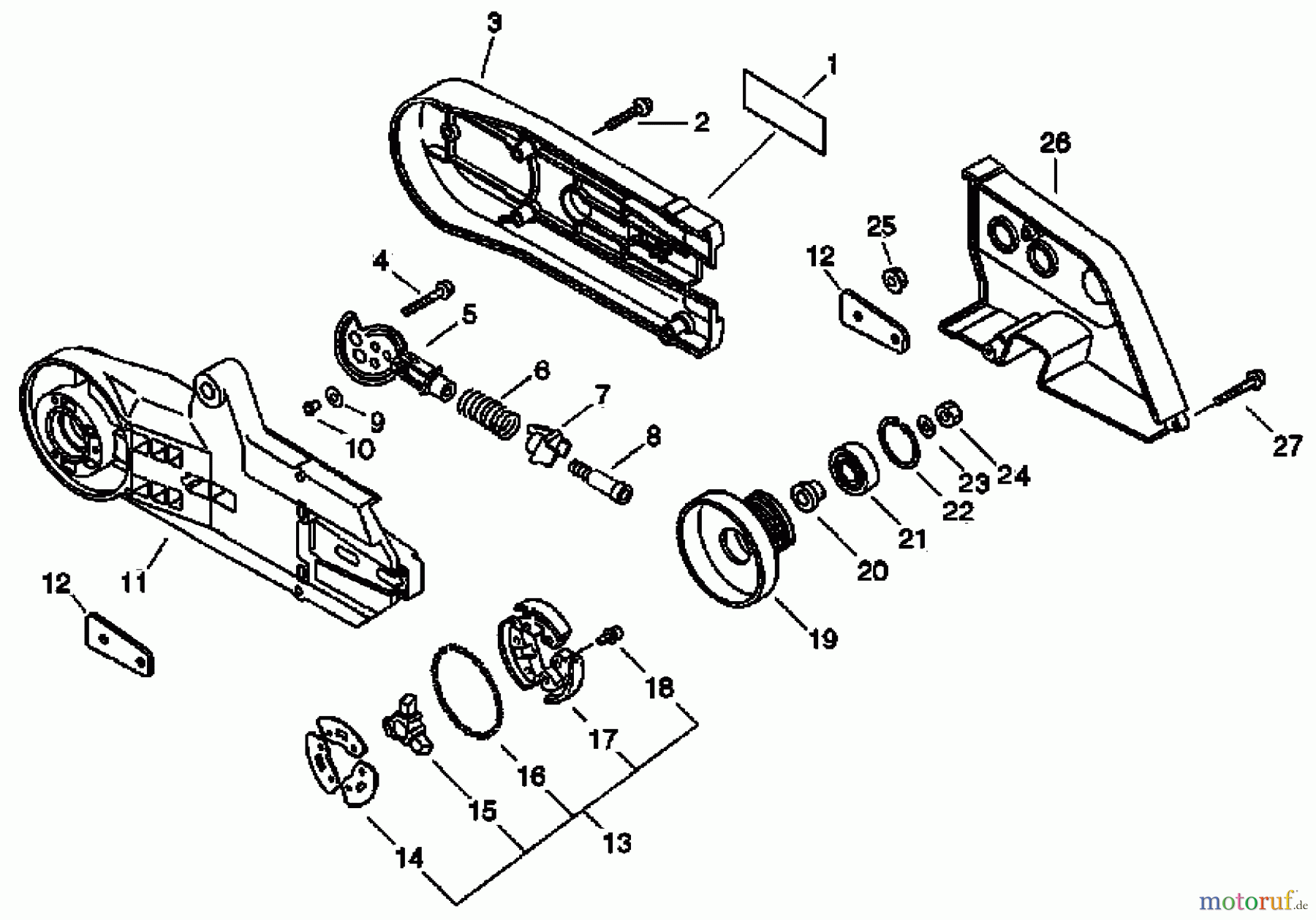 Echo Trennsägen CSG-680 - Echo Chainsaw, Clutch, Arm Cutter Cover