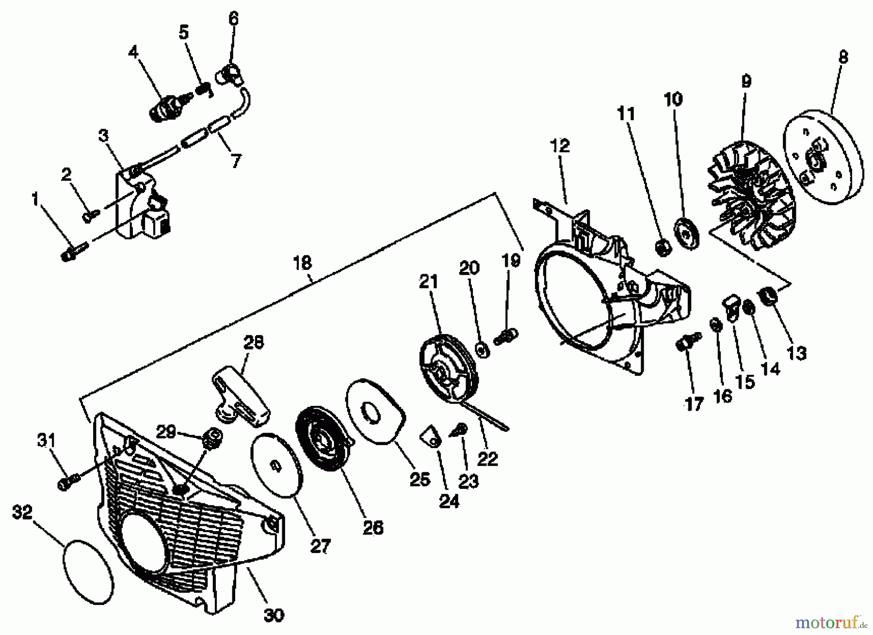Echo Trennsägen CSG-680 - Echo Chainsaw, Flywheel, Ignition, Starter