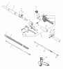 Echo PPF-2100 - Pole Saw / Pruner, S/N: 509500 - 999999 (Type 1E) Ersatzteile Driveshaft, Handle, Harness, Stop Switch, Throttle
