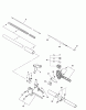 Echo PPF-211 - Pole Saw / Pruner, S/N: 02001001 - 02999999 Ersatzteile Handle, Ignition Switch, Throttle Cable, Driveshaft