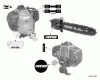 Echo PPF-280 - Pole Saw / Pruner, S/N: E09713001001 - E09713999999 Ersatzteile Labels