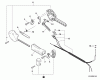 Echo PPF-280 - Pole Saw / Pruner, S/N: E09713001001 - E09713999999 Ersatzteile Control Handle, Control Cable Assembly  S/N: E09713001001 - E09713001012
