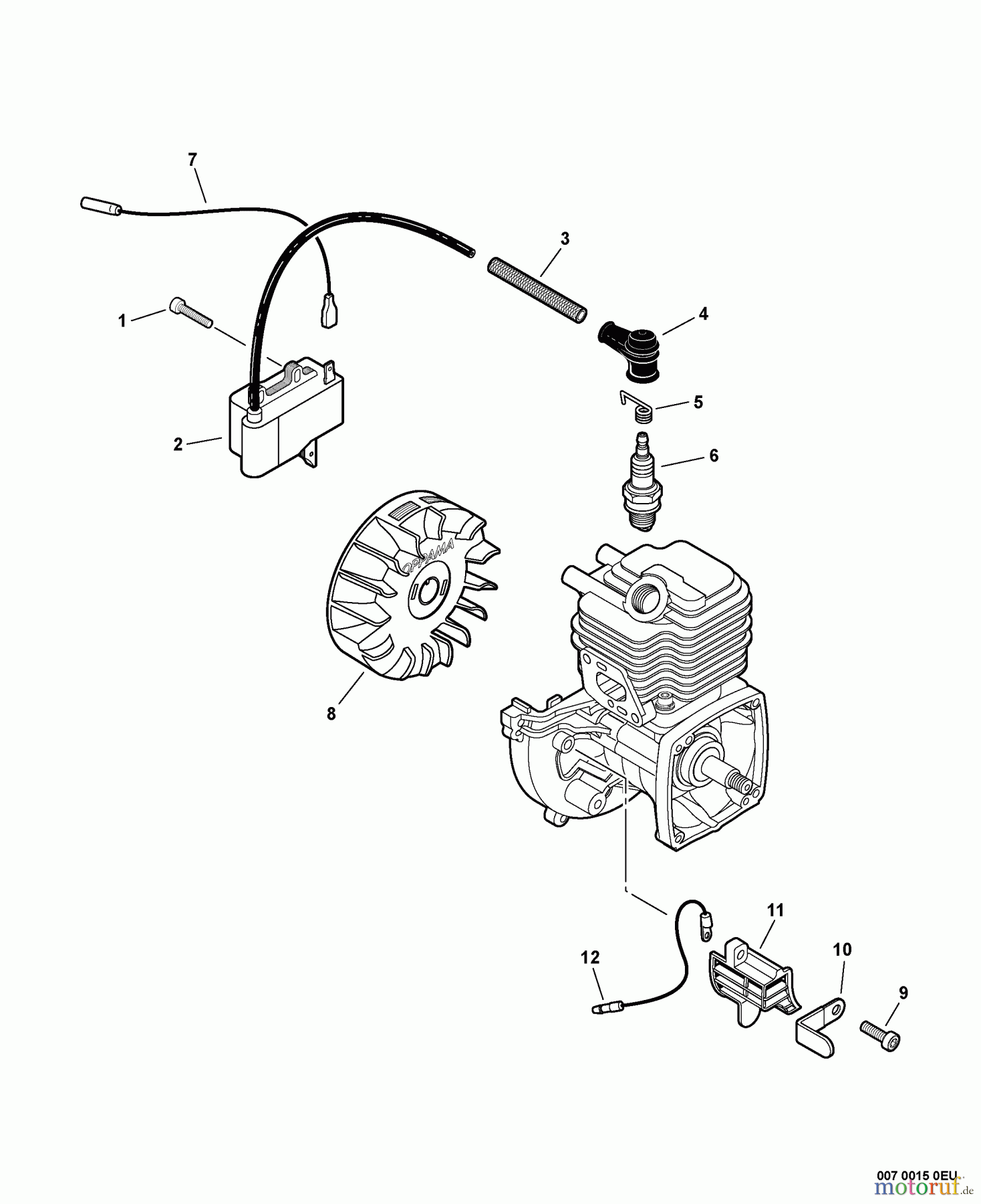  Echo Hochentaster PPT-235ES - Echo Pole Saw / Pruner (Type 1E), S/N: S07037001001 - S07037999999 Ignition