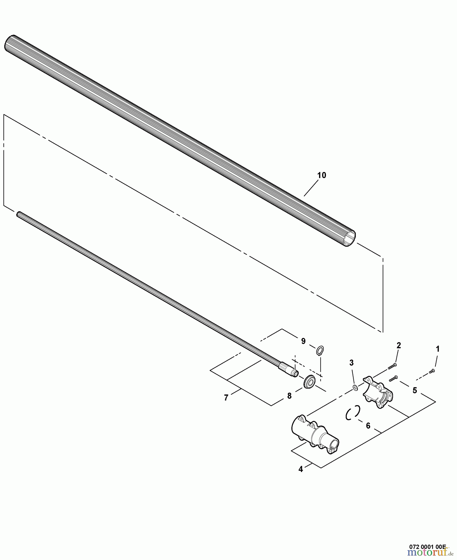  Echo Hochentaster PPT-235ES - Echo Pole Saw / Pruner (Type 1E), S/N: S07037001001 - S07037999999 Main Pipe -- Lower