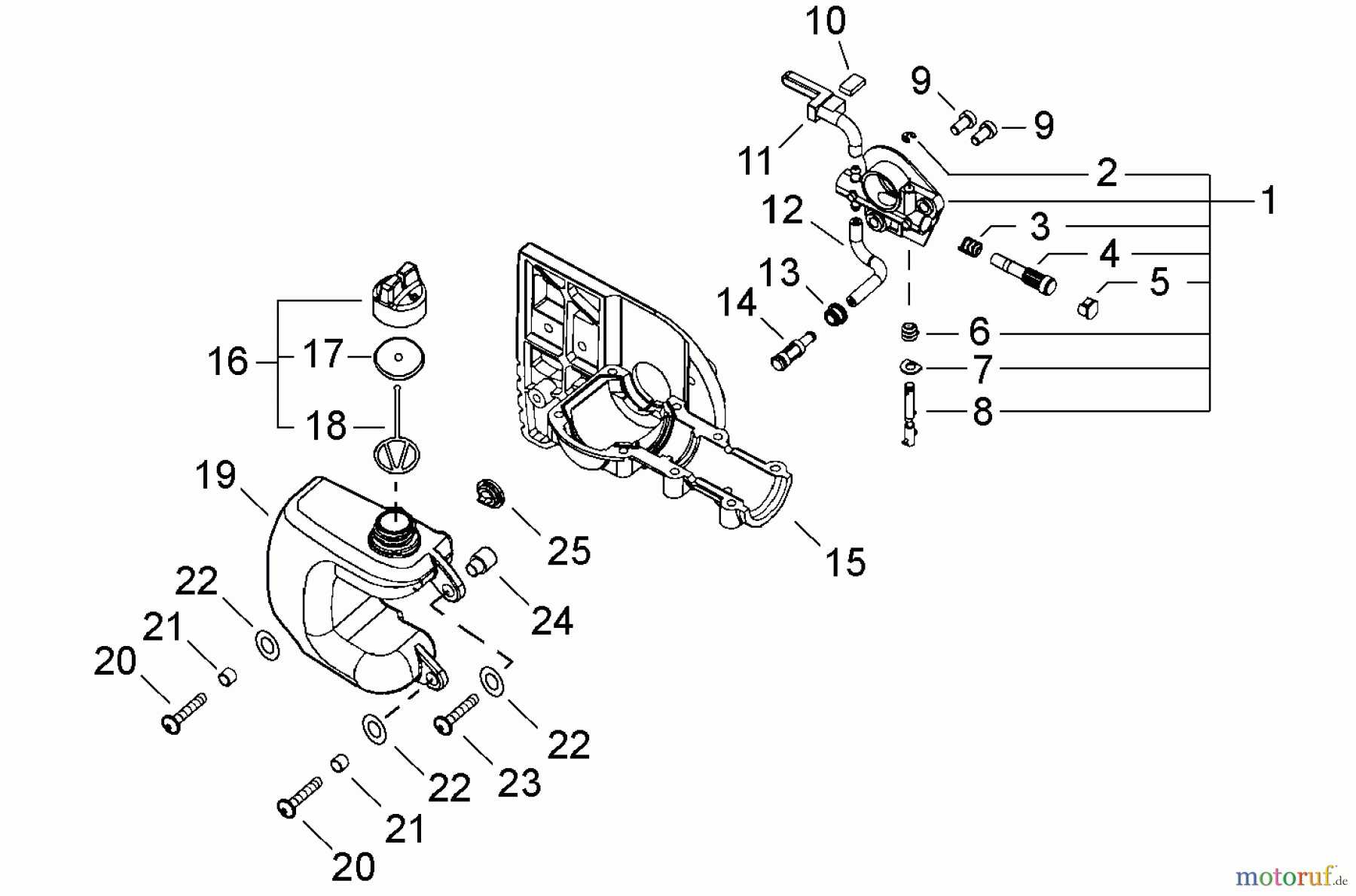  Echo Hochentaster PPT-2400 - Echo Pole Saw / Pruner (Type 1E), S/N: E14536001001 - E14536999999 Auto Oiler