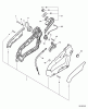 Echo ES-230 - Shredder/Vacuum, S/N: P07313001001 - P07313999999 Ersatzteile Handle, Ignition Switch, Throttle Cable