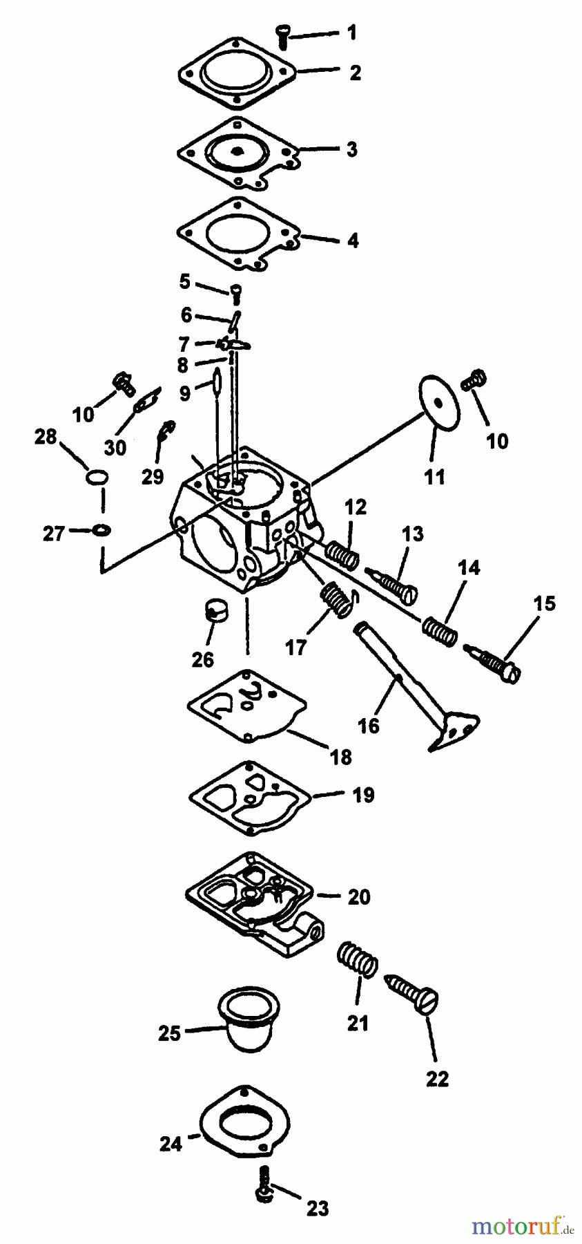 Echo Bläser / Sauger / Häcksler / Mulchgeräte PB-2400 - Echo Hand Held Blower (Type 1) Carburetor WT-274