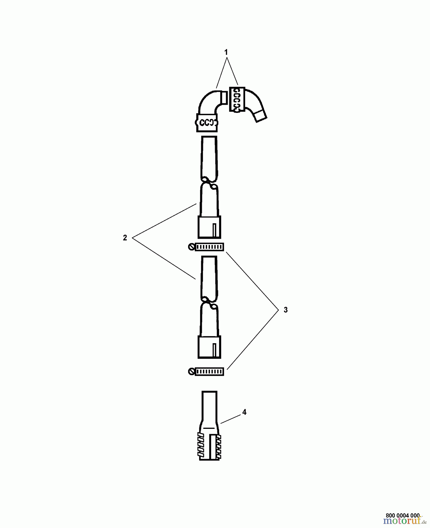 Echo Zubehör / Bläser / Sauger / Häcksler 99944100025 - Echo Rain Gutter Kit Rain Gutter Kit